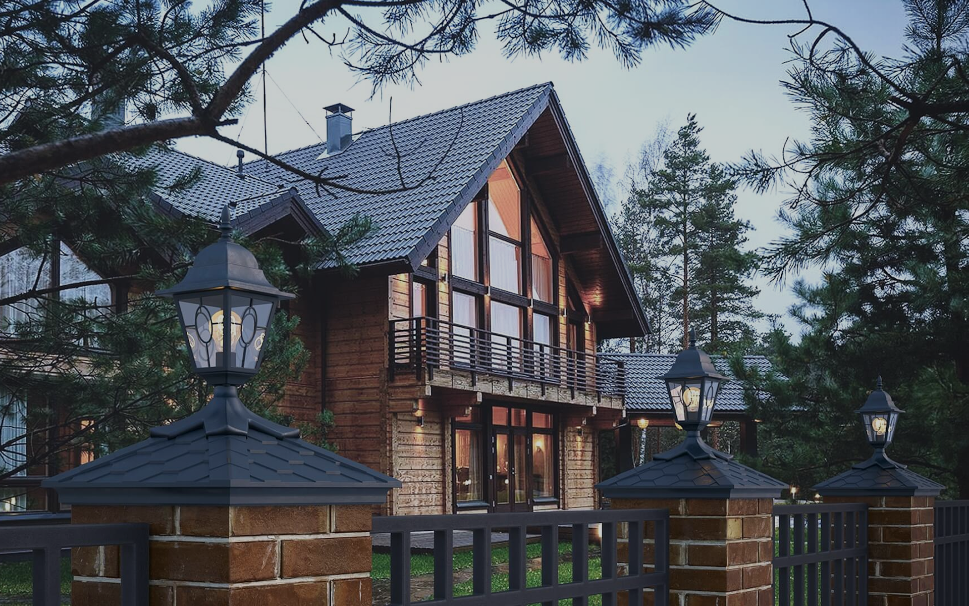 Колпак EVEREST 390 x 390 с фонарем